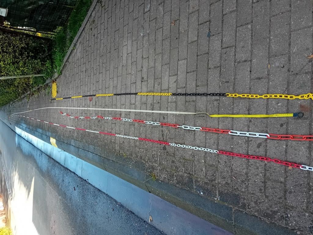 Chaînes plastiques pour parking 1x16m50..1x5m60et 1x4m70, Tuin en Terras, Tuinhekken en Hekwerk, Ophalen, Nieuw, Kunststof, Overige typen