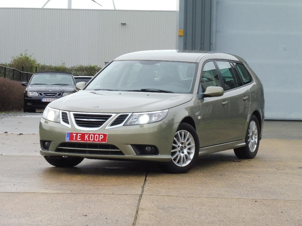 Saab 9-3, 1.9 TiD, 2007, Station, 140000km, Garantie ..., Auto's, Saab, Voorwielaandrijving, Parkeersensor, Zwart, 4 cilinders