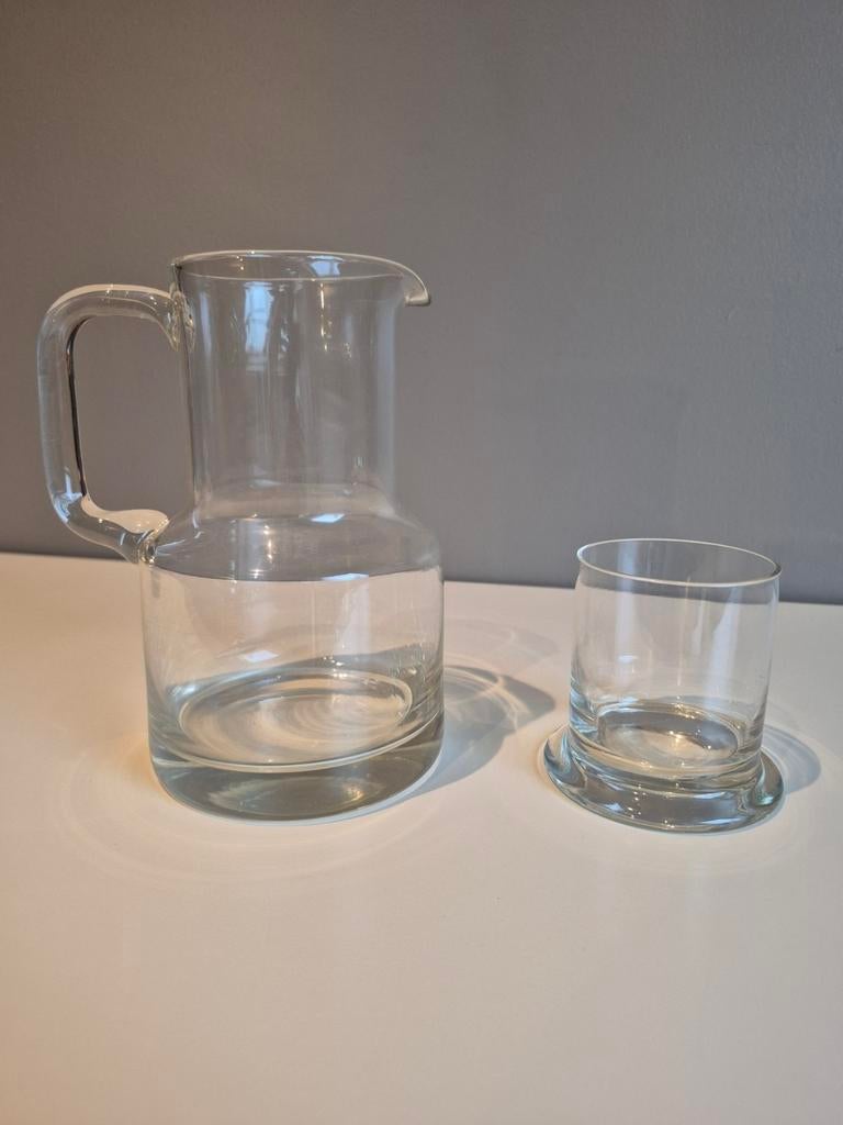 Ensemble de carafe à eau et verre à eau, Antiquités & Art, Enlèvement ou Envoi