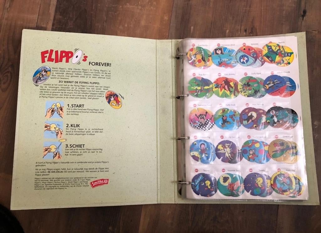 Flippo map 1 en 2 bijna compleet, Verzamelen, Flippo's, Ophalen
