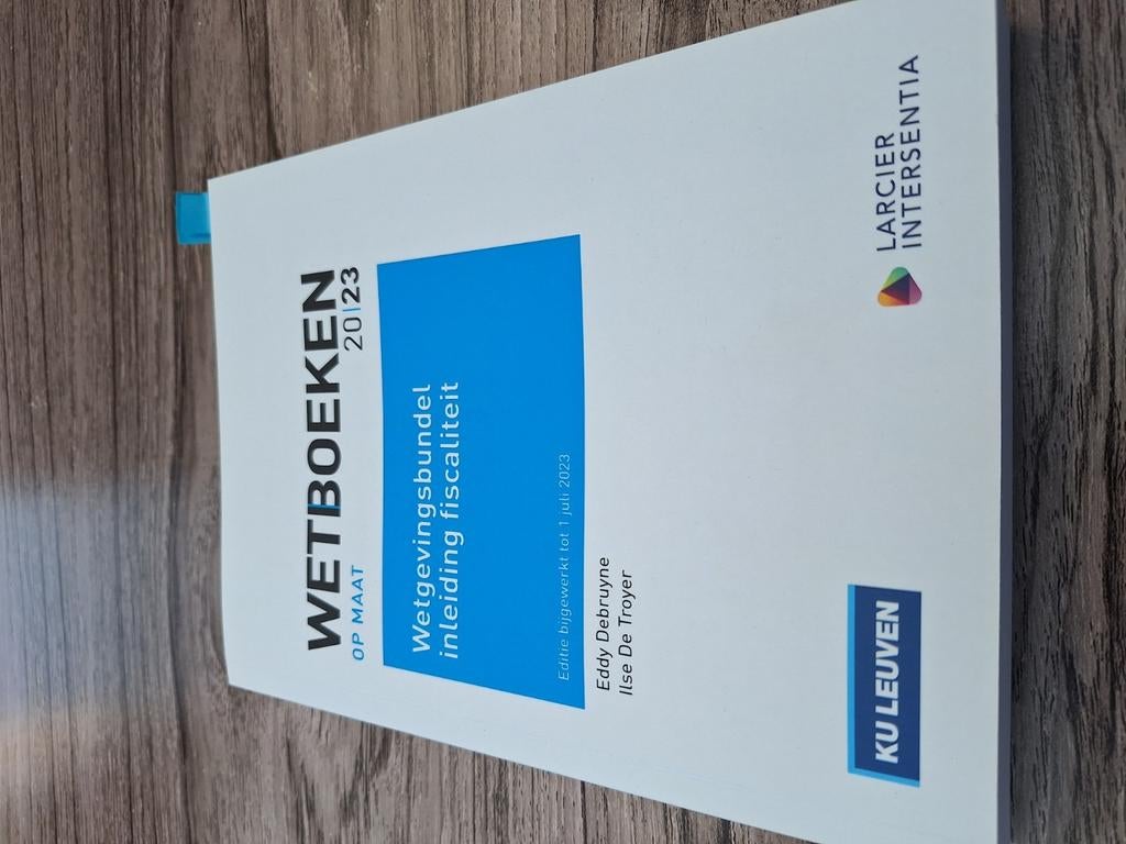 Wetgevingsbundel op maat inleiding fiscaliteit 2020 - 2023, Ophalen of Verzenden, Zo goed als nieuw, Eddy Debruyne; Ilse De Troyer