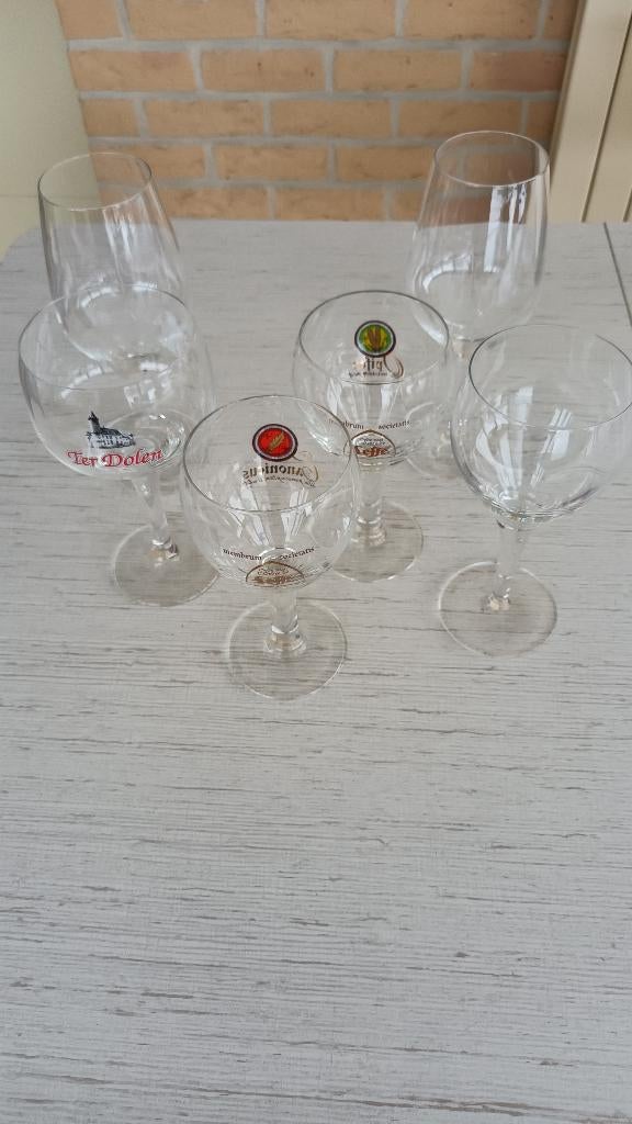 Ensemble de verres, bière, vin, brandy, café Hasselt, Enlèvement, Neuf, Autres types