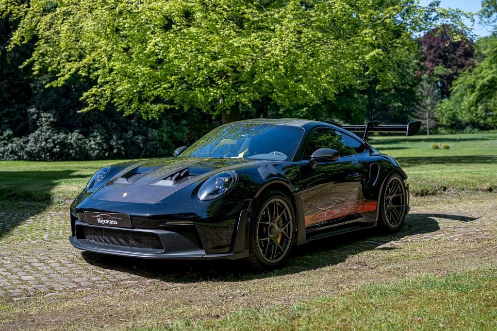 Porsche 911 992 GT3 RS WEISSACH/LIFT/PCCB/STEK-PPF/DEMO, Auto's, Automaat, Overige bekleding, Zwart, Bedrijf