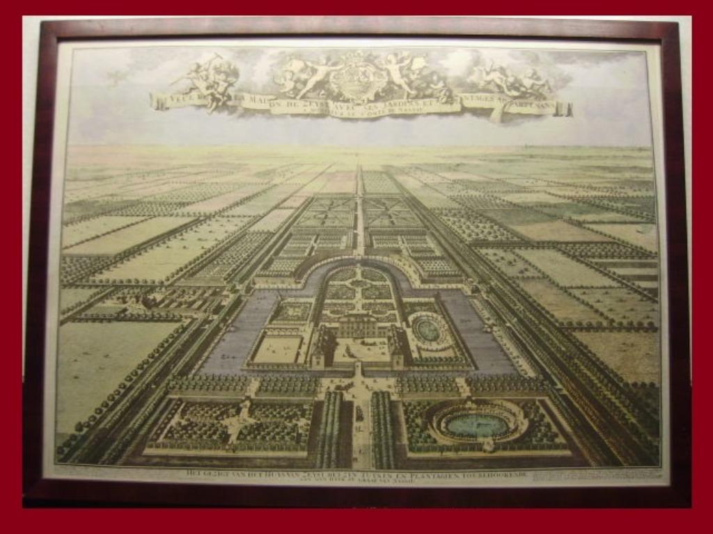 Kunstdruk : "Huys Van Zeyst - Heer De Graaf Van Nassau"., Antiek en Kunst, Kunst | Etsen en Gravures, Ophalen