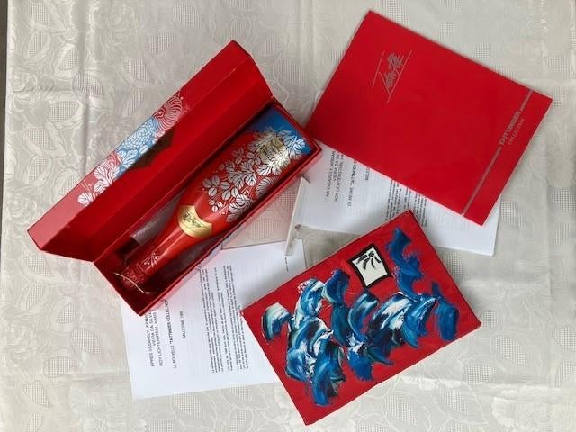 Taittinger Collection Imai 1988 + Schilderij P. Huysentruyt, Neuf, Pleine, Champagne, Enlèvement