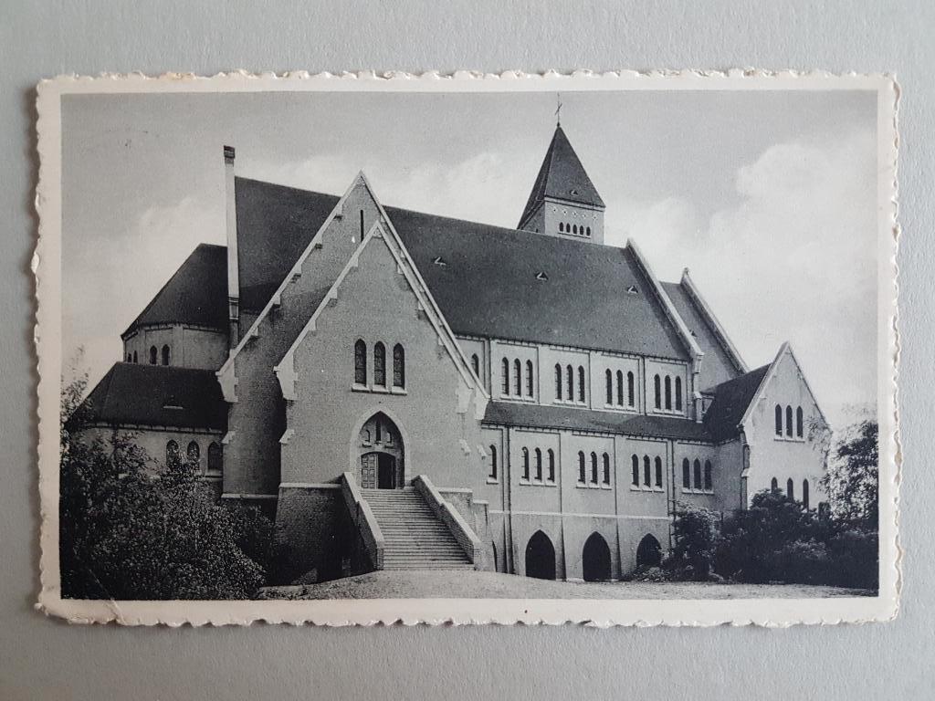 Postkaart Genk Genck Kerk St-Martinus, Ophalen of Verzenden, 1920 tot 1940, Gelopen, Limburg