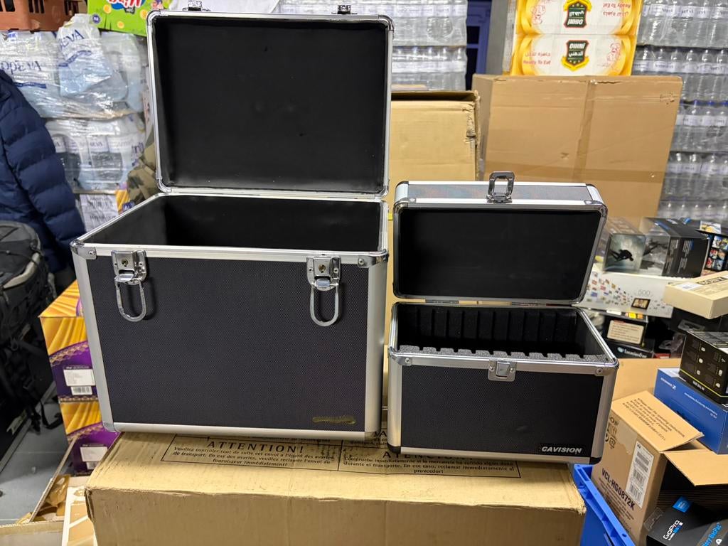 Power Dynamics RC100 12" Platenkoffers Zwart (Set van 2), Ophalen, Nieuw