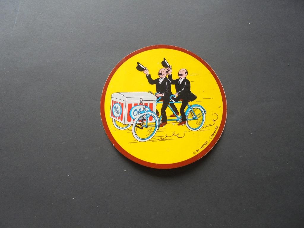 Autocollant Ola Jansen & Janssen tintin, Collections, Enlèvement ou Envoi, Neuf, Bande dessinée ou Dessin animé