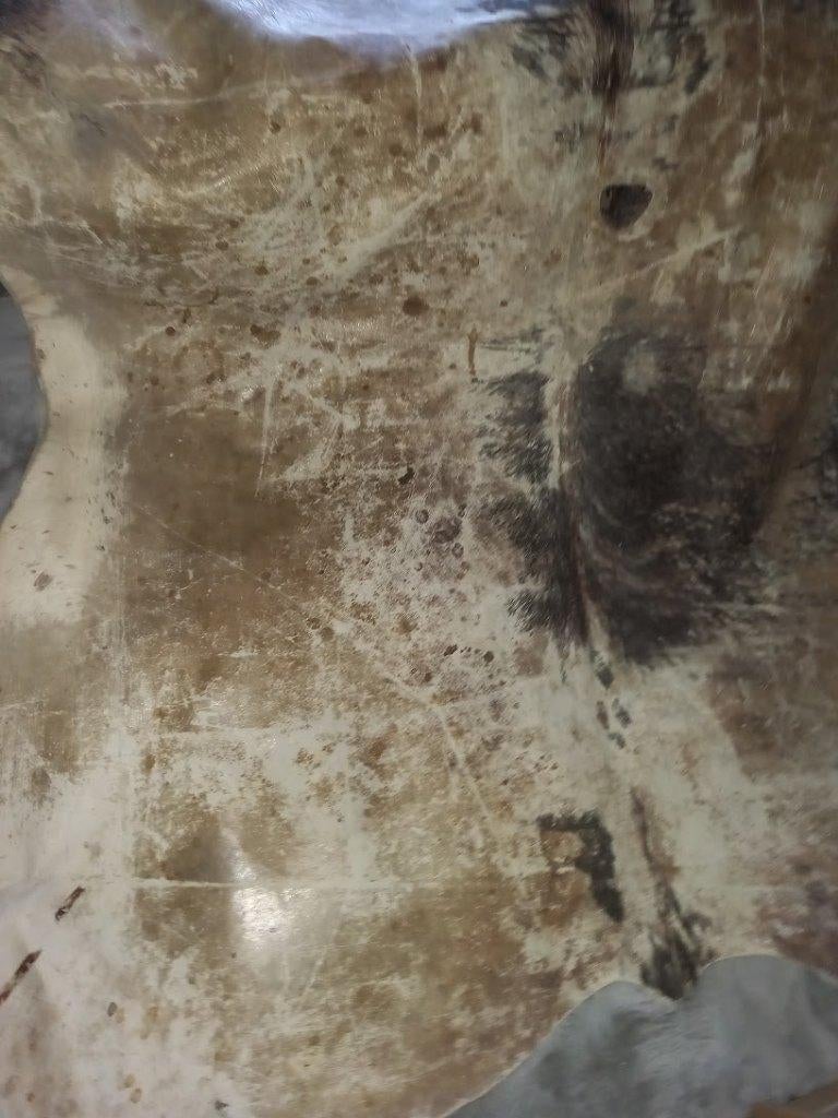 Vieil cuir de vachette, Enlèvement, Utilisé, Blanc