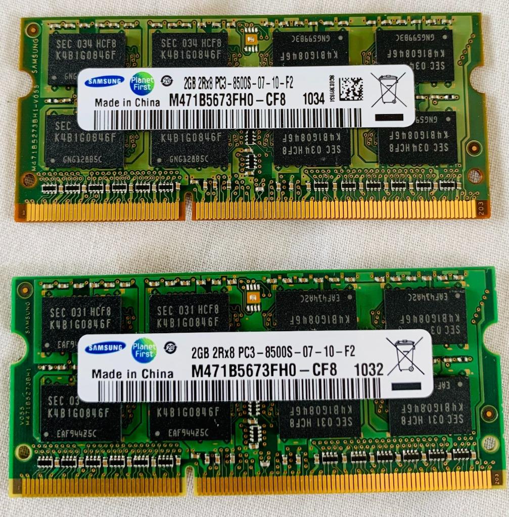 Mémoire RAM Samsung 4 GB (2x2GB) M471B5673FH0-CH9 1333 MHz -, Enlèvement ou Envoi, DDR3, Utilisé, Laptop