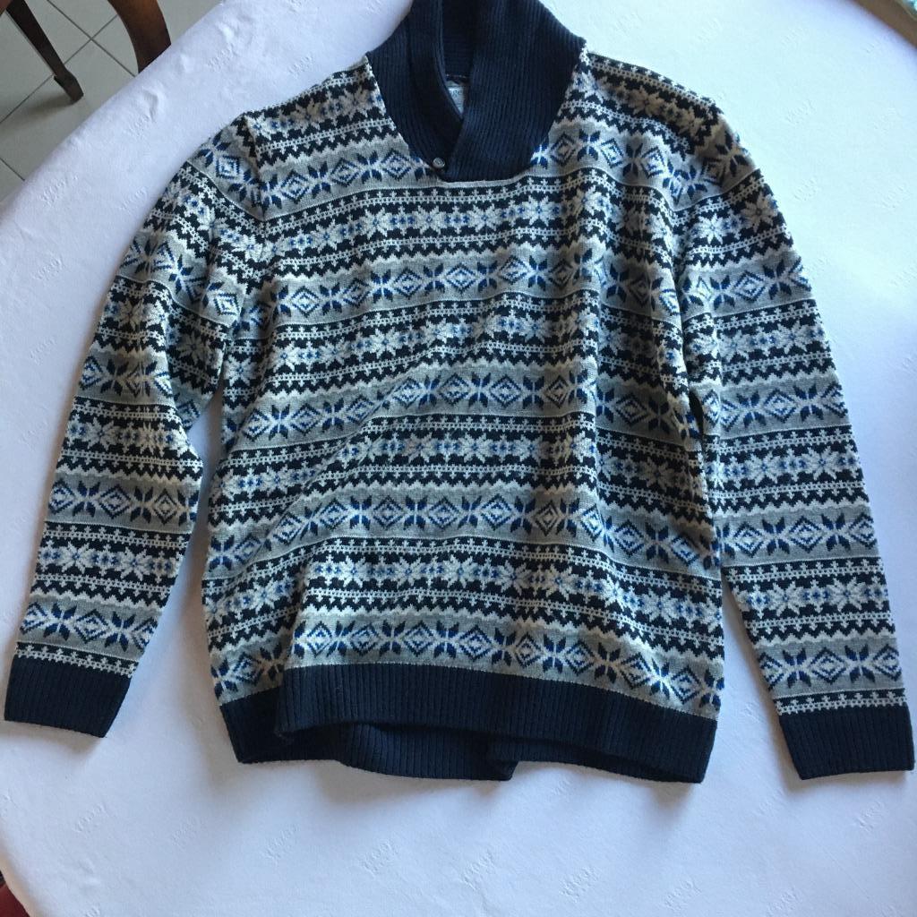 Pull pour homme à motif scandinave, Vêtements | Hommes, Pulls & Vestes, Angelo Litrico, Comme neuf, Bleu, Enlèvement