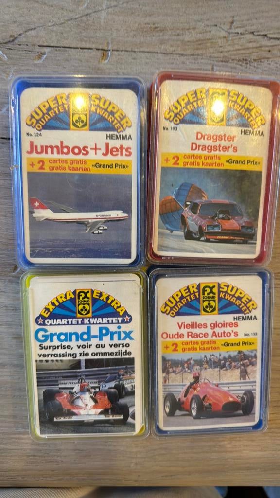 4 sets super kwartet Hemma FX Schmid, Enlèvement, Comme neuf