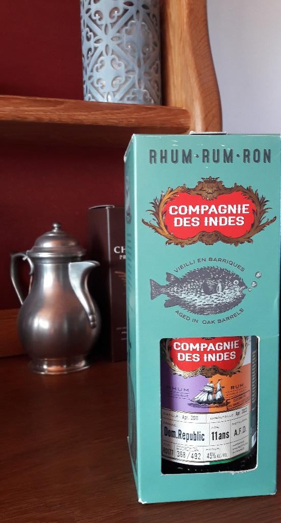 Rhum La Compagnie Des Indes  Dom. Republic 11Y -Discontinued, Collections, Neuf, Autres régions, Enlèvement ou Envoi, Pleine