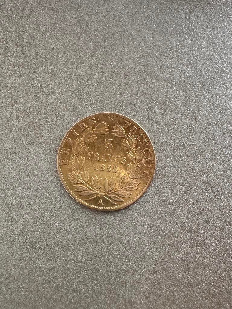 5 Francs - Napoleon III in goud, Ophalen