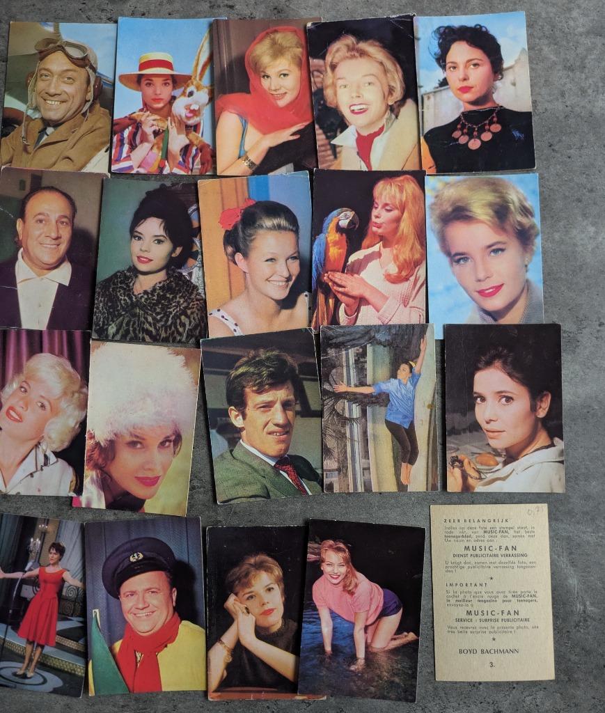 CHEWING-GUM PICTURES CARDS MUSIC FAN (série Monty)20X, Envoi