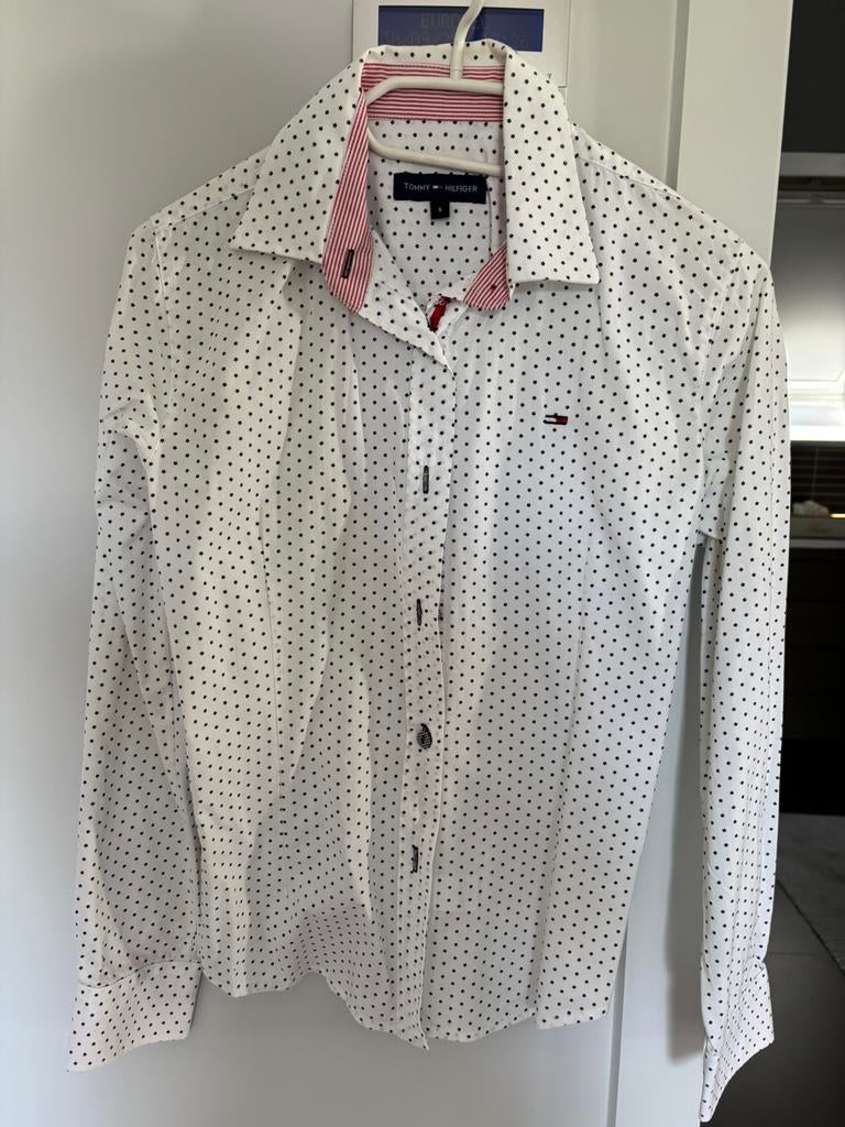 Tommy Hilfiger hemdje/blouse (small - als nieuw), Ophalen, Tommy hilfiger, Wit, Zo goed als nieuw