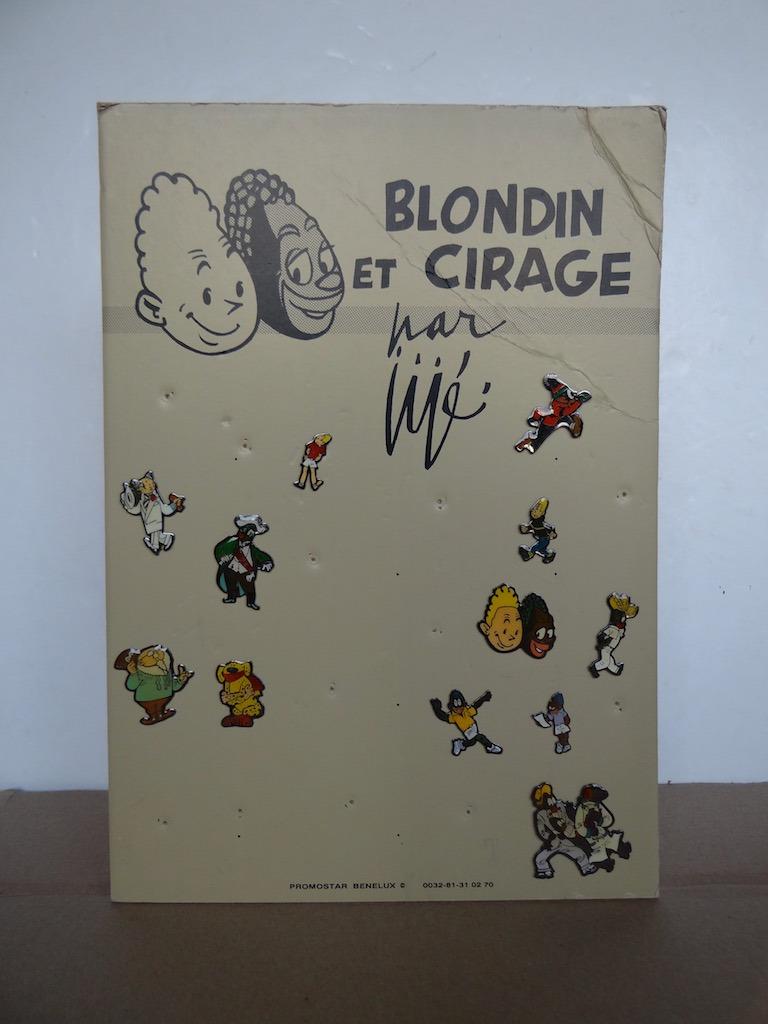 Présentoir Blondin et Cirage 12 pin's, Livres, Enlèvement ou Envoi, Utilisé, Jijé