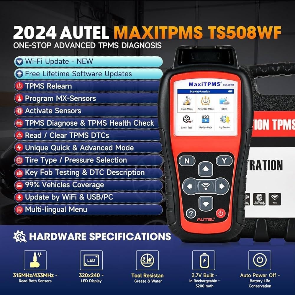 Autel ts508 wf tpms apparaat bandensensoren inleren obd, Auto-onderdelen, Banden en Velgen, Ophalen of Verzenden