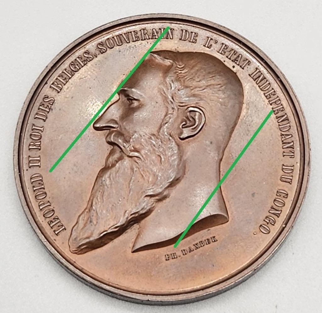 Médaille : Mérite : Chefs du Congo, 1er type Léopold II, Collections, Enlèvement ou Envoi