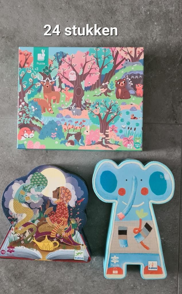 Puzzels 24 stukken - janod, djeco, Ophalen