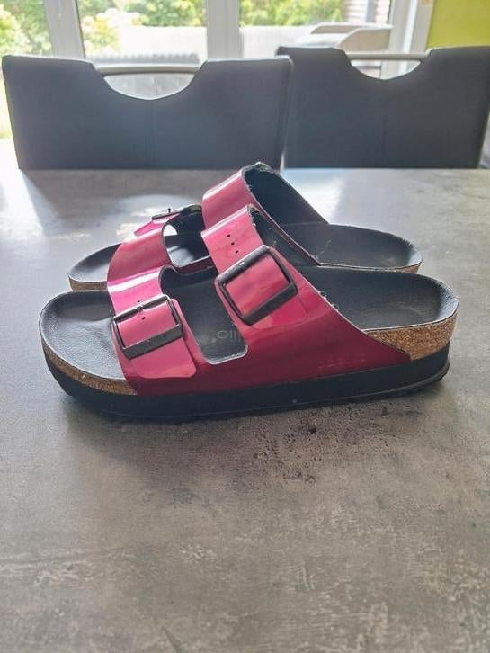 Slippers Birkenstock maat 40, Slippers, Ophalen of Verzenden, Zo goed als nieuw, Roze