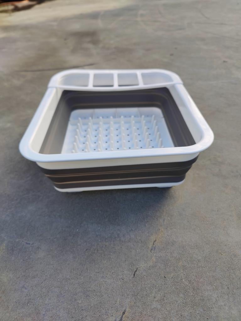 Opvouwbaar afdruiprek en bestekhouder, Ophalen