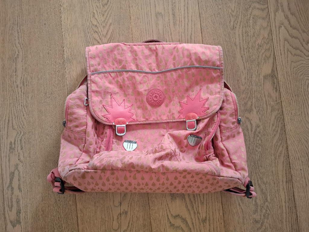 Boekentas Kipling, Ophalen of Verzenden, Gebruikt, Roze, Aktetas of Boekentas