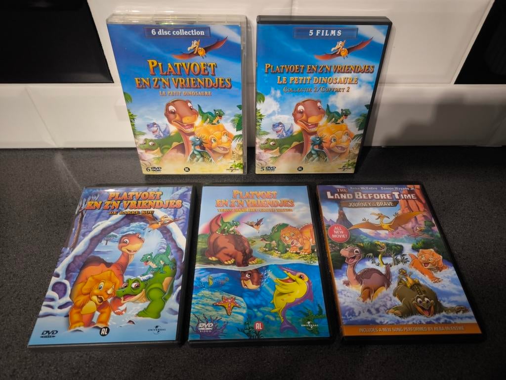 Volledige dvd collectie van Platvoet en zijn vriendjes, Ophalen of Verzenden