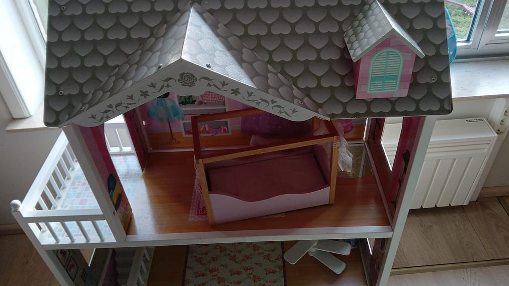 Prachtig houten poppenhuis prijs bespreekbaar, Enlèvement, Utilisé, Bois