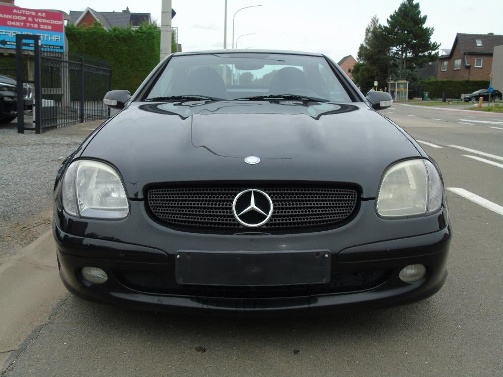 Mercedes SLK 200 Kompressor Cabrio *2002 *AIRCO*AUTOMAAT, Auto's, 1998 cc, Beige, 4 cilinders, Zwart
