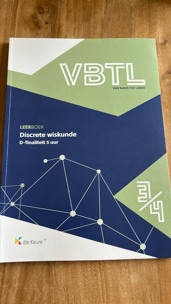 VBTL 3/4 - Leerboek discrete wiskunde (D-5 uur), Ophalen of Verzenden, Nederlands, Philip Bogaert; Roger Van Nieuwenhuyze; Erik Willockx; Marc M...