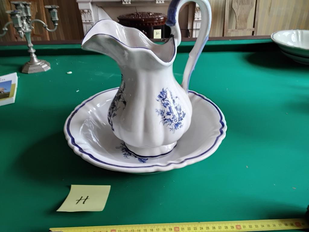 2x Vintage Lampetset Delftse stijl Porselein, Antiek en Kunst, Ophalen