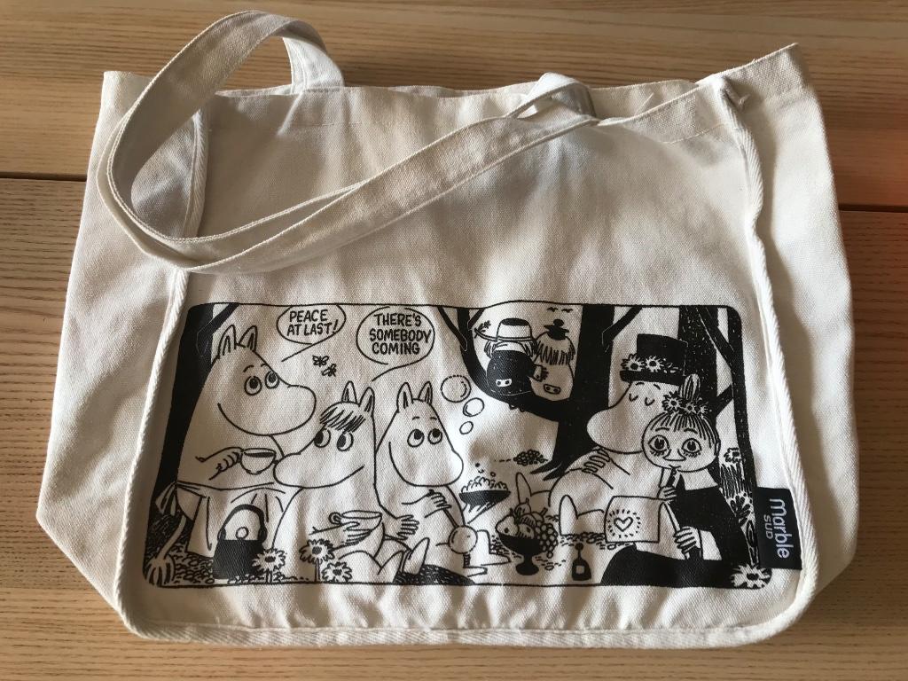Moomin sac fourre-tout, Ophalen of Verzenden, Gebruikt, Wit, Shopper