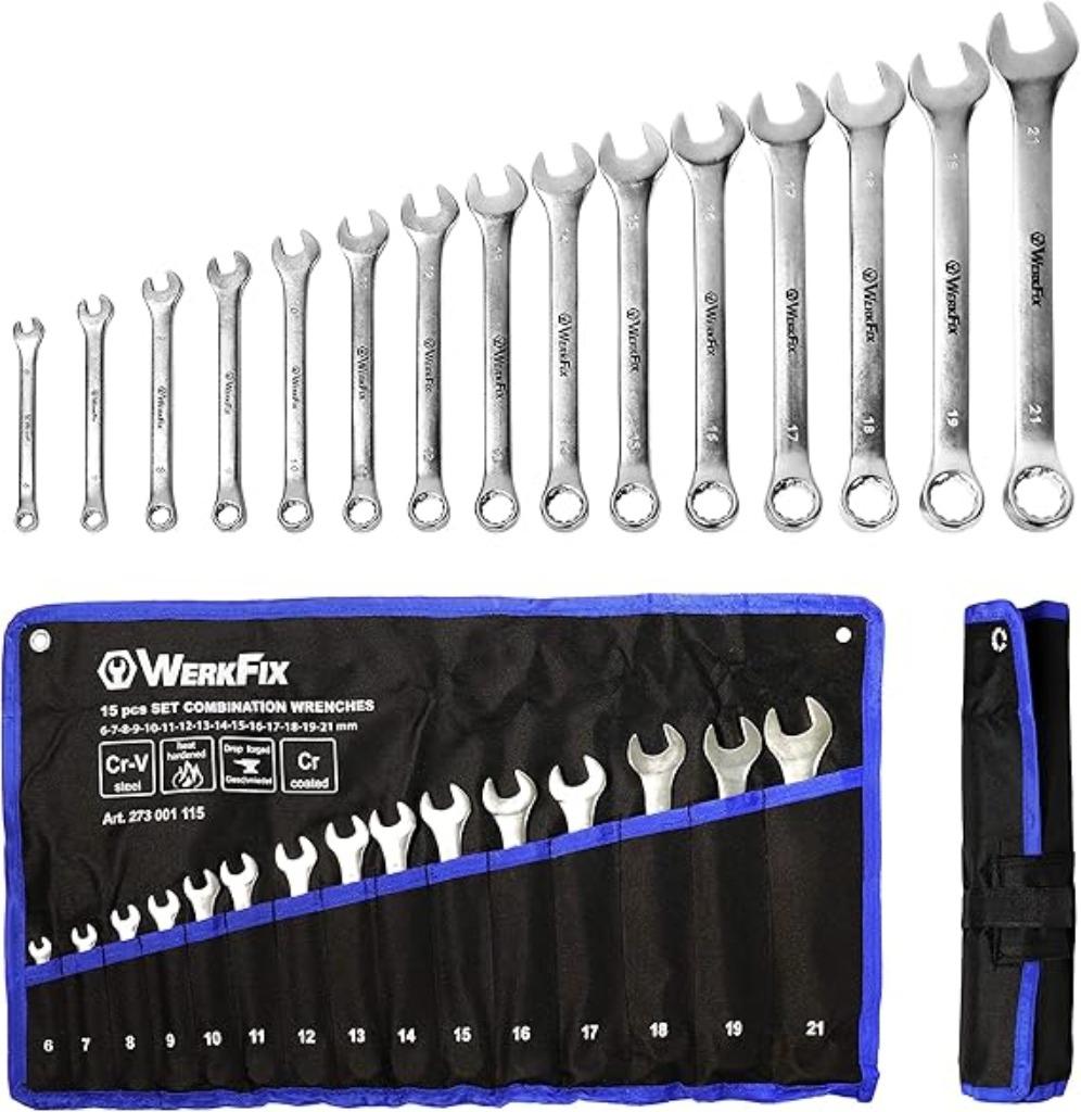 Kit de clés mixtes WerkFix 15 pièces LIVRAISON RAPIDE ET GRA, Envoi, Neuf