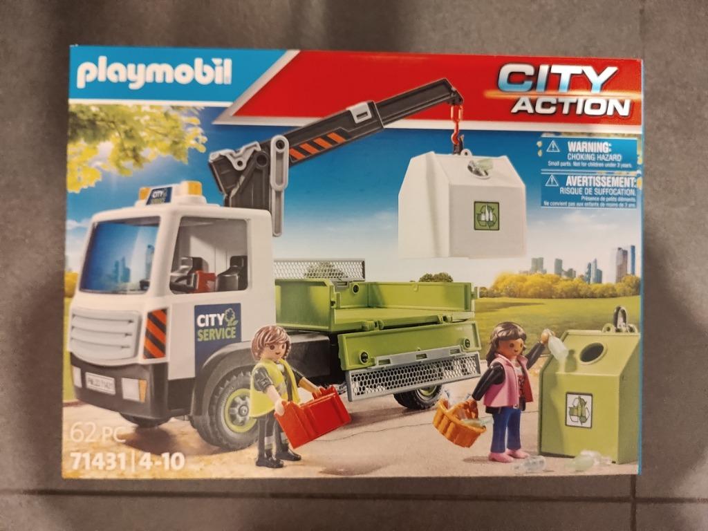 Playmobil City Action Glasbak ophaaldienst (71431) - nieuw, Ophalen of Verzenden, Nieuw, Complete set