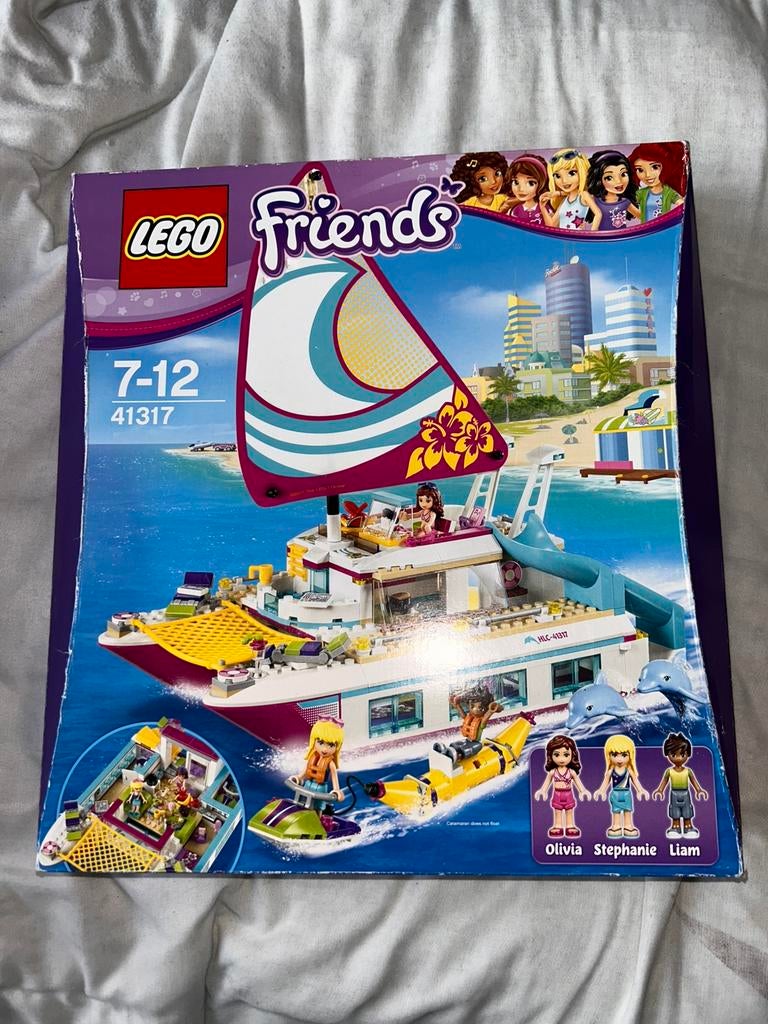 Lego friends boot 41317, Ophalen of Verzenden, Zo goed als nieuw, Lego