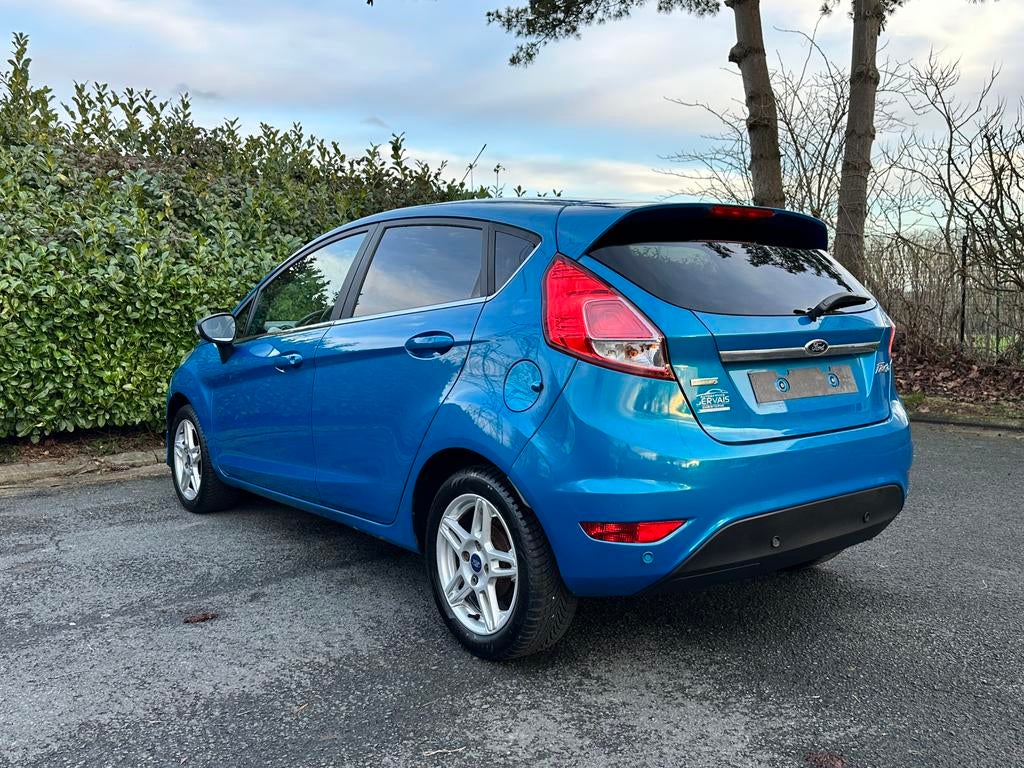 Ford Fiesta EcoBoost 1.0 Benzine 2014 €5b 134.000km Airco, Auto's, Voorwielaandrijving, Euro 5, Stof, Zwart