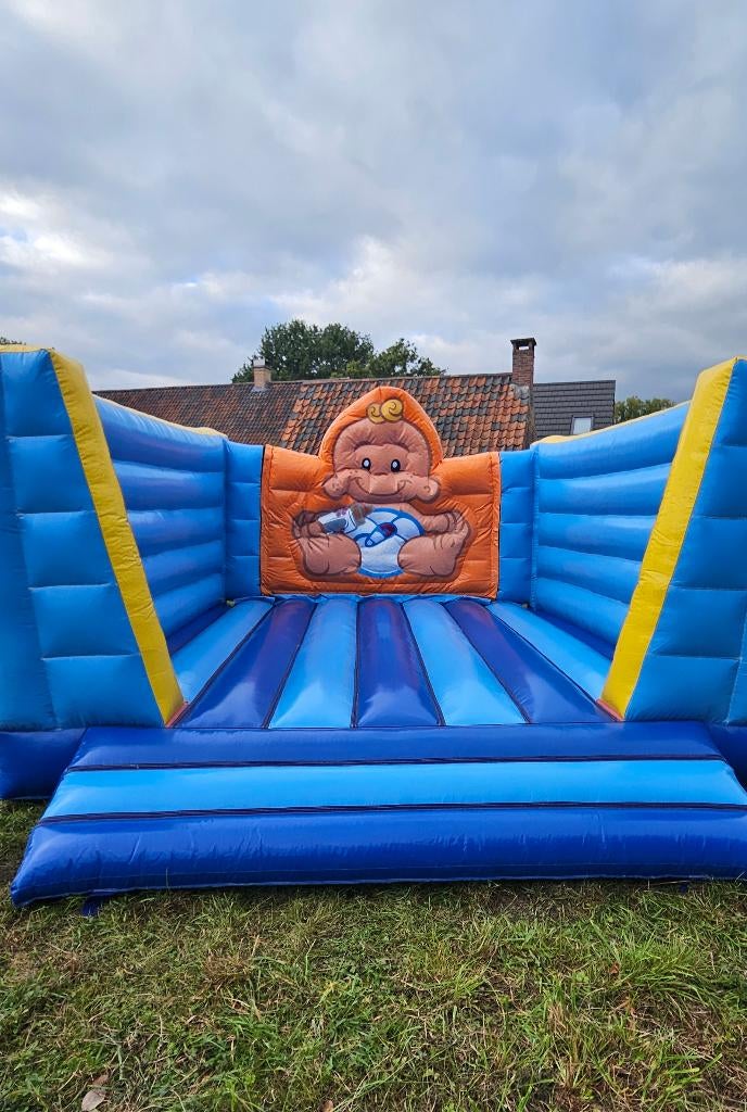 -20% ACTIE springkasteel 2 in 1 HAPPY BIRTHDAY/NEW BABY, Ophalen