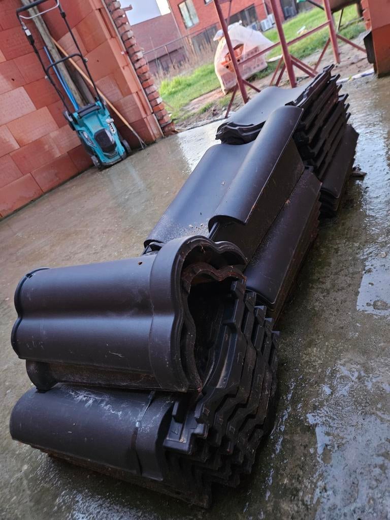 Tuiles de toit Anthracite Tradiva Mat, Bricolage & Construction, Enlèvement, Tuiles