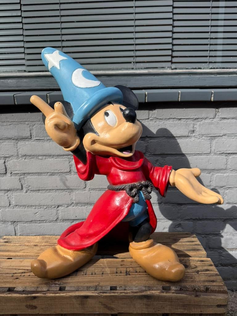 Mickey Mouse beeld tovenaar, Verzamelen, Ophalen, Mickey Mouse, Gebruikt, Beeldje of Figuurtje