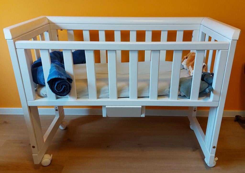 Berceau co-dodo en bois (blanc), Enlèvement, Utilisé, Berceau