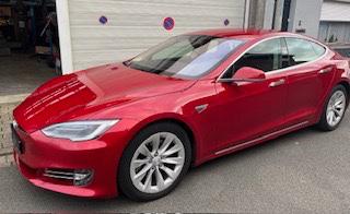Tesla Model S75D  live Free supercharge SC01, Auto's, Automaat, Overige kleuren, Parkeersensor, Model S