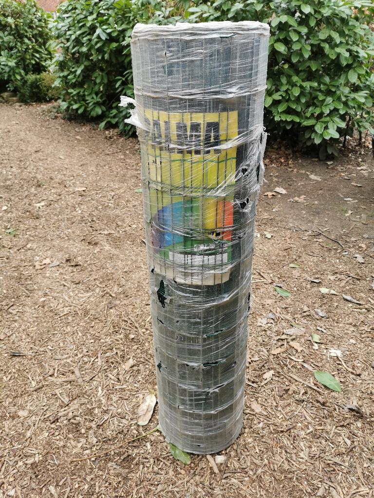 Tuingaas groen 125cm + palen, Tuin en Terras, Gaas en Draad, Nieuw, Gaas, 20 meter of meer, Ophalen