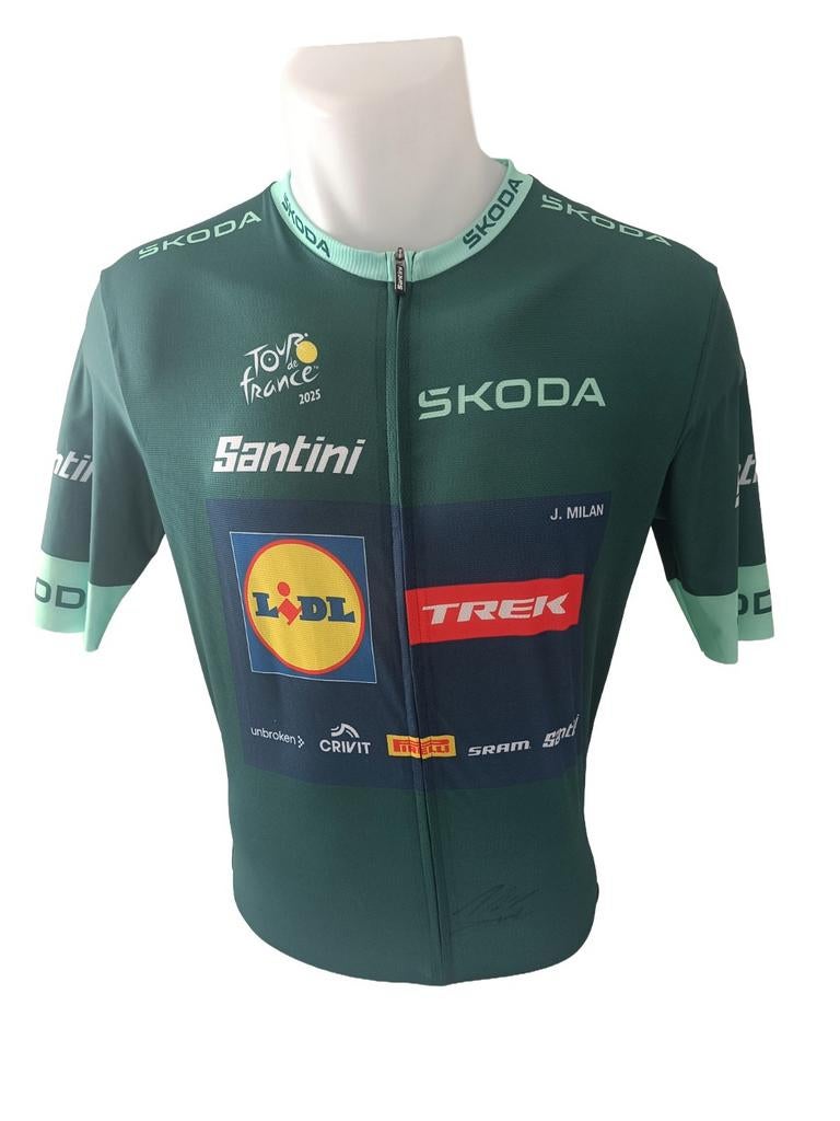 Gesigneerde groene trui Jonathan Milan - Ronde van Frankrijk, Verzamelen, Verzenden, Nieuw