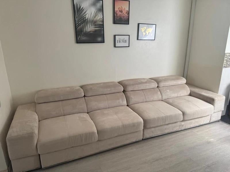 Canapé d’angle 6 places avec lit intégré - 979€– Bon état, Maison & Meubles, Canapés | Coins salons complets, Enlèvement ou Envoi