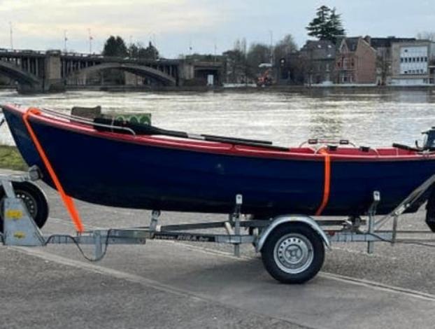 Barque ALFA 420+ HB Tohatsu 6CV 4T+ remorque RIBA (- 750kg)., Comme neuf, Enlèvement, Moteur hors-bord, Moins de 10 ch