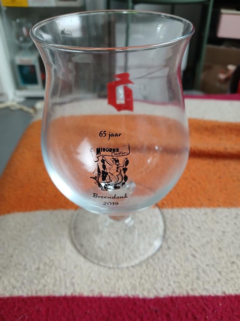 Duvel glas 65 jaar mibobre feesten, Enlèvement, Comme neuf, Verre à bière