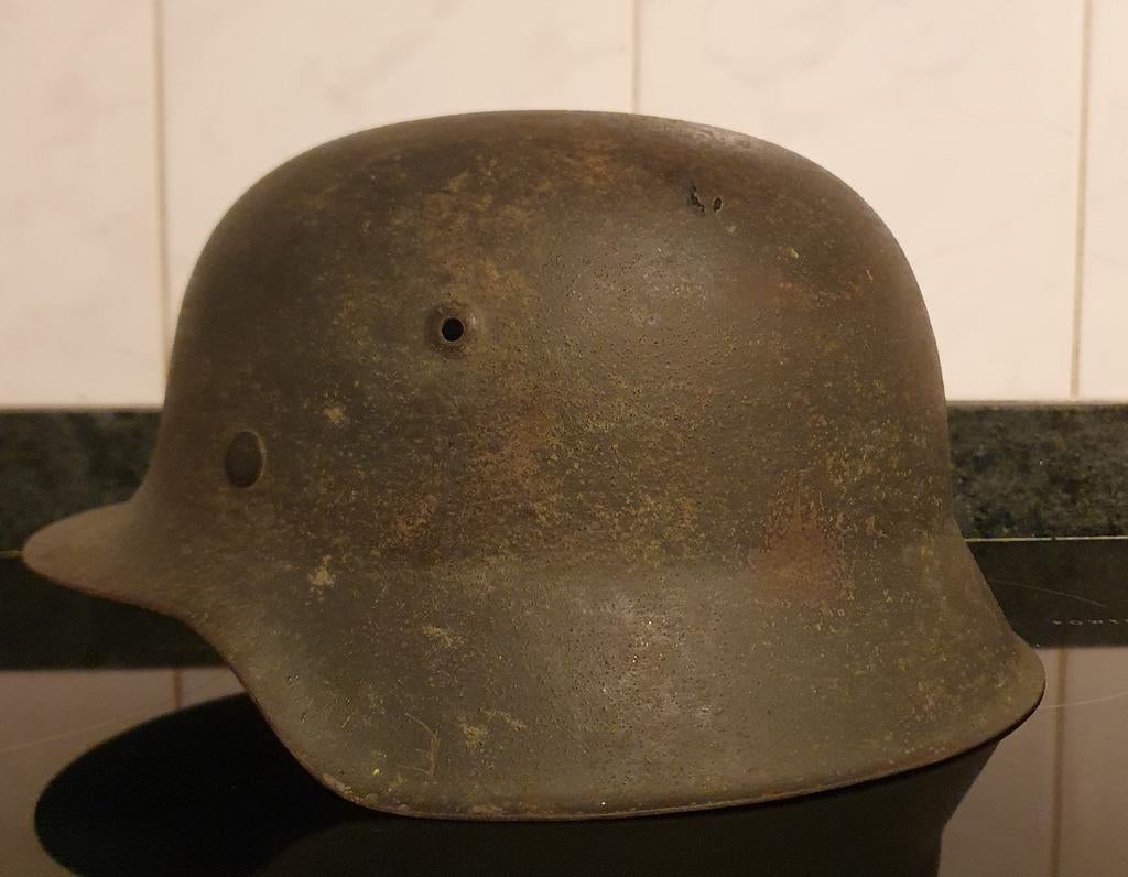 Duitse helm wo2, Verzamelen, Ophalen of Verzenden