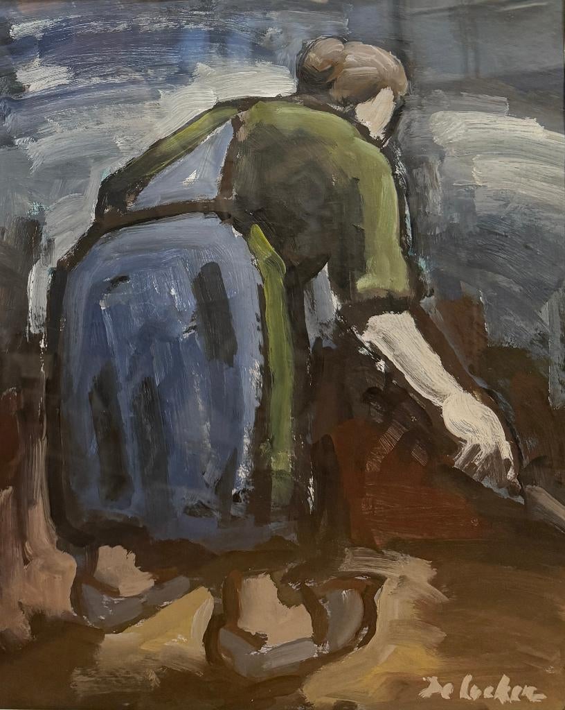 Gouache Henri De Cocker (1908-1978), Antiek en Kunst, Ophalen