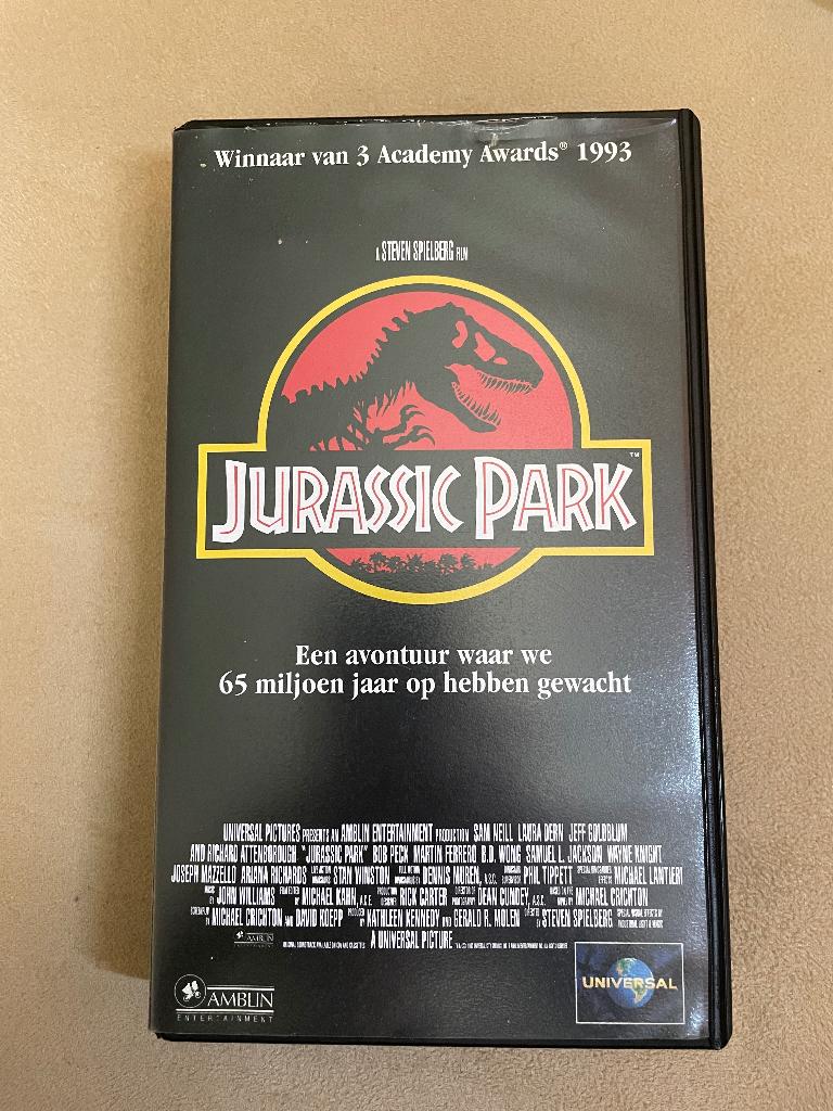 Jurassic Park 1 - VHS, CD & DVD, VHS | Film, Enlèvement ou Envoi, Utilisé